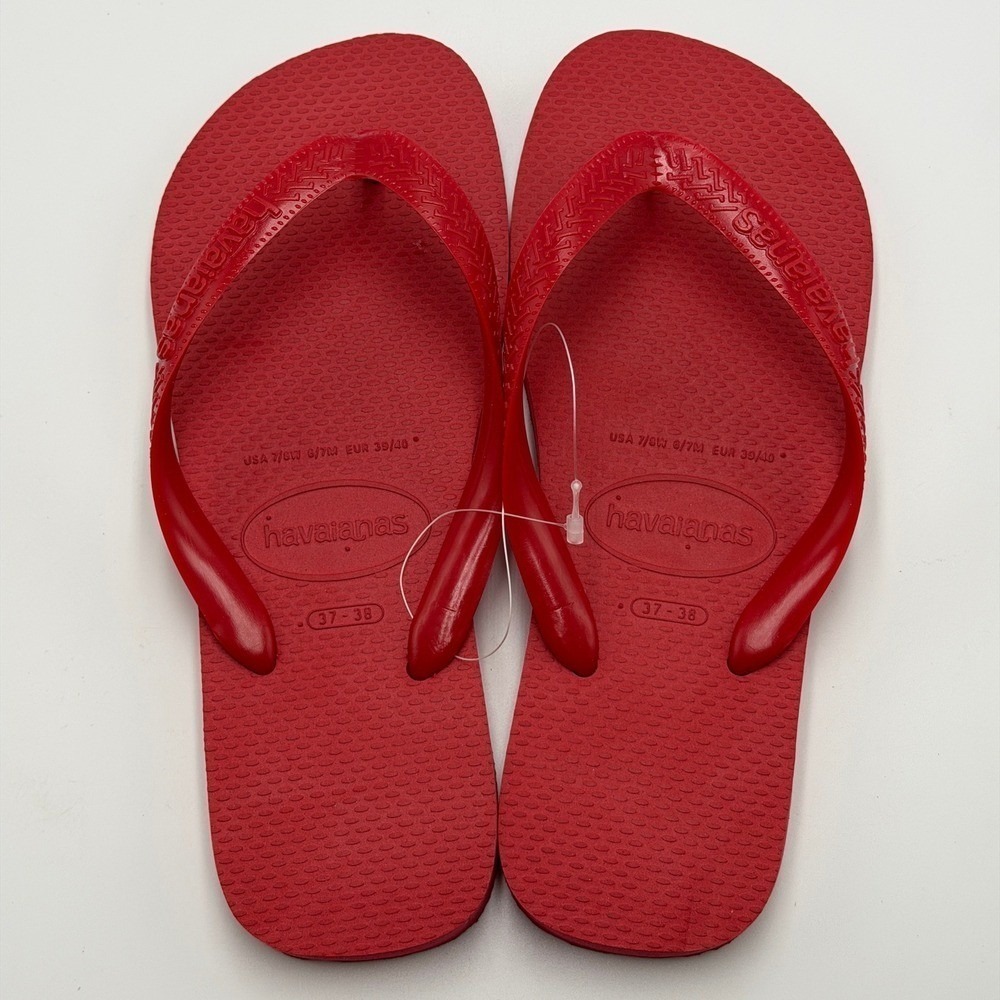 Havaianas Red Women's Flip Flop Sandals - Picture 3 of 7